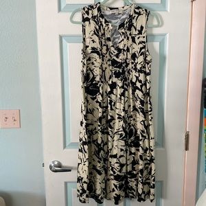 Black tan sleeveless dress Large